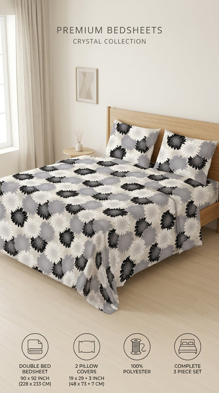 Crystal Cotton Double Bed Sheet HT110807