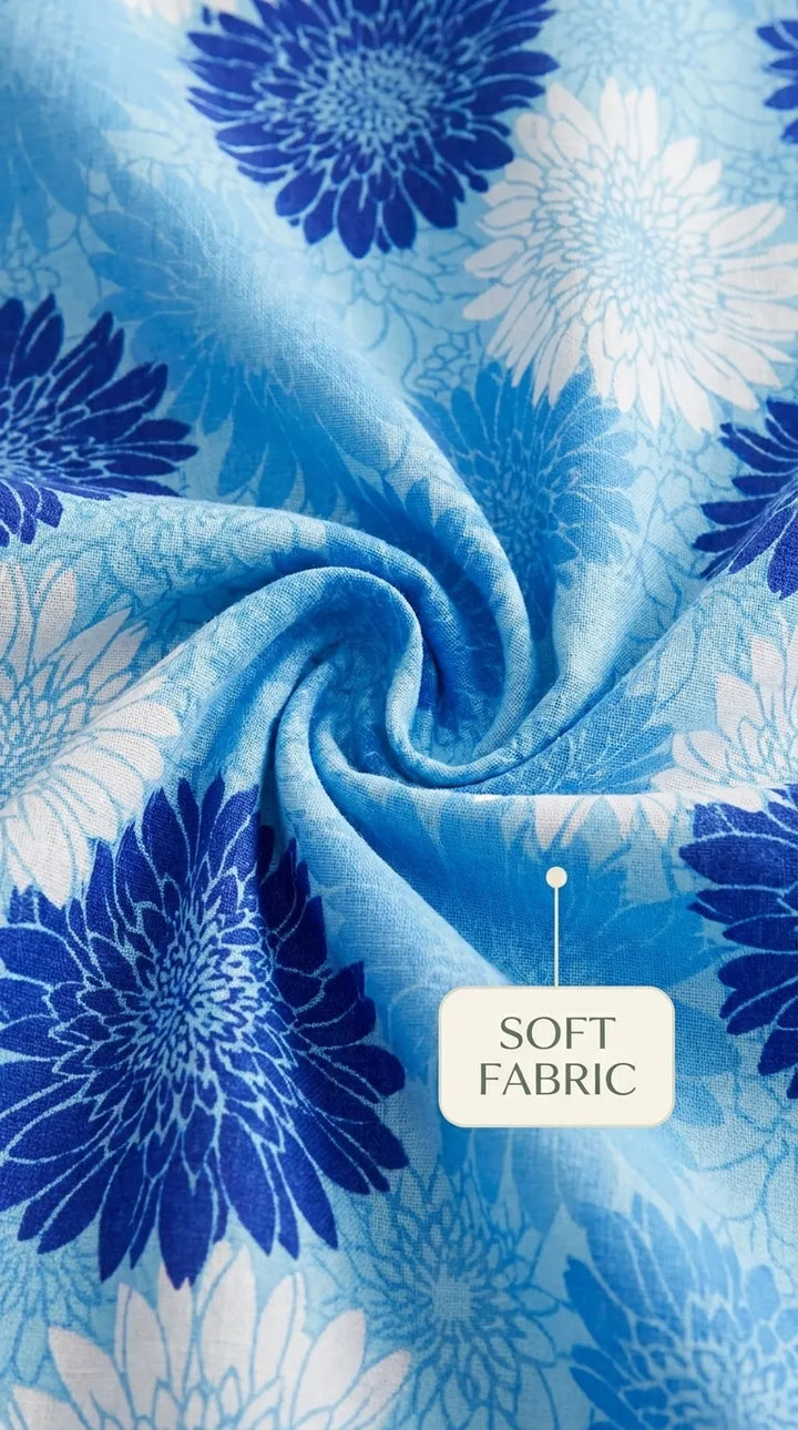 Stylo King Bed Sheet Sky Blue HT116290