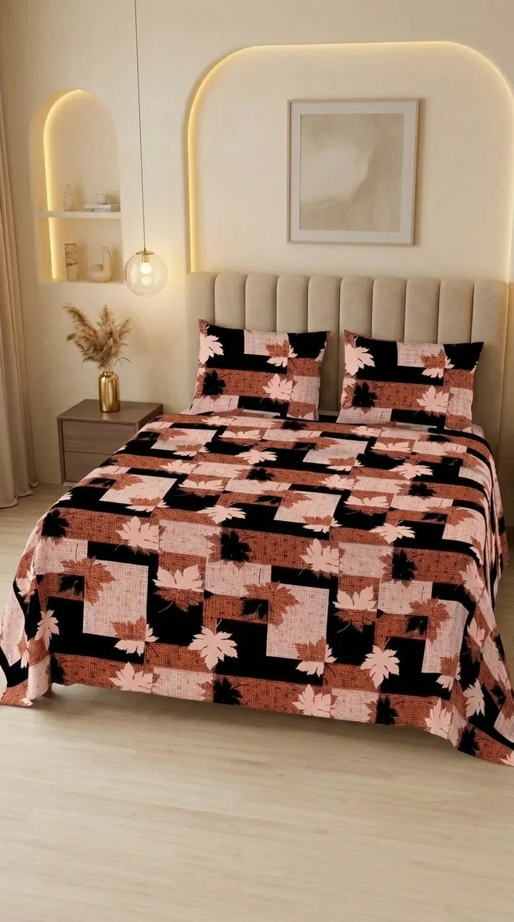 Stylo King Bed Sheet Brown HT116302
