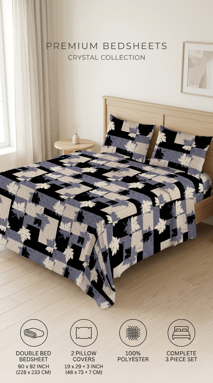 Crystal Cotton Double Bed Sheet HT110807
