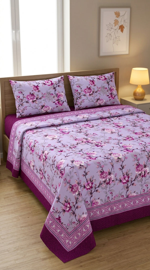 Crystal Cotton King Bed Sheet HT116566