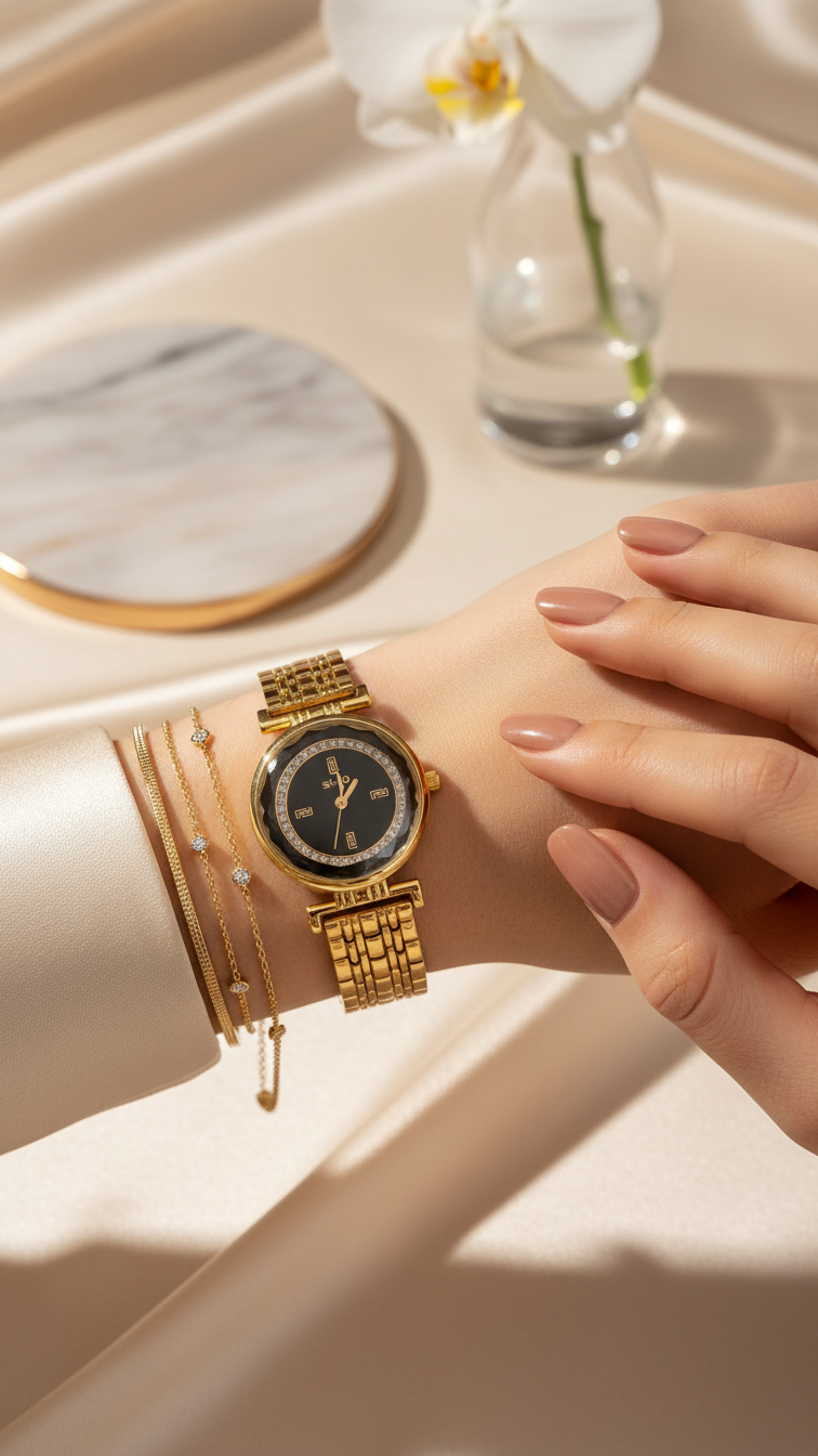 GOLDEN LADIES WATCH J33912