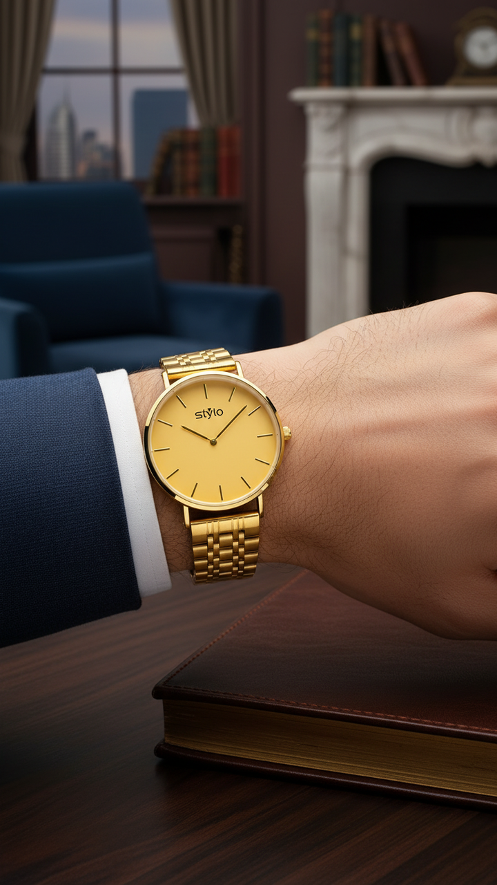 GOLDEN GENTS WATCH J33915