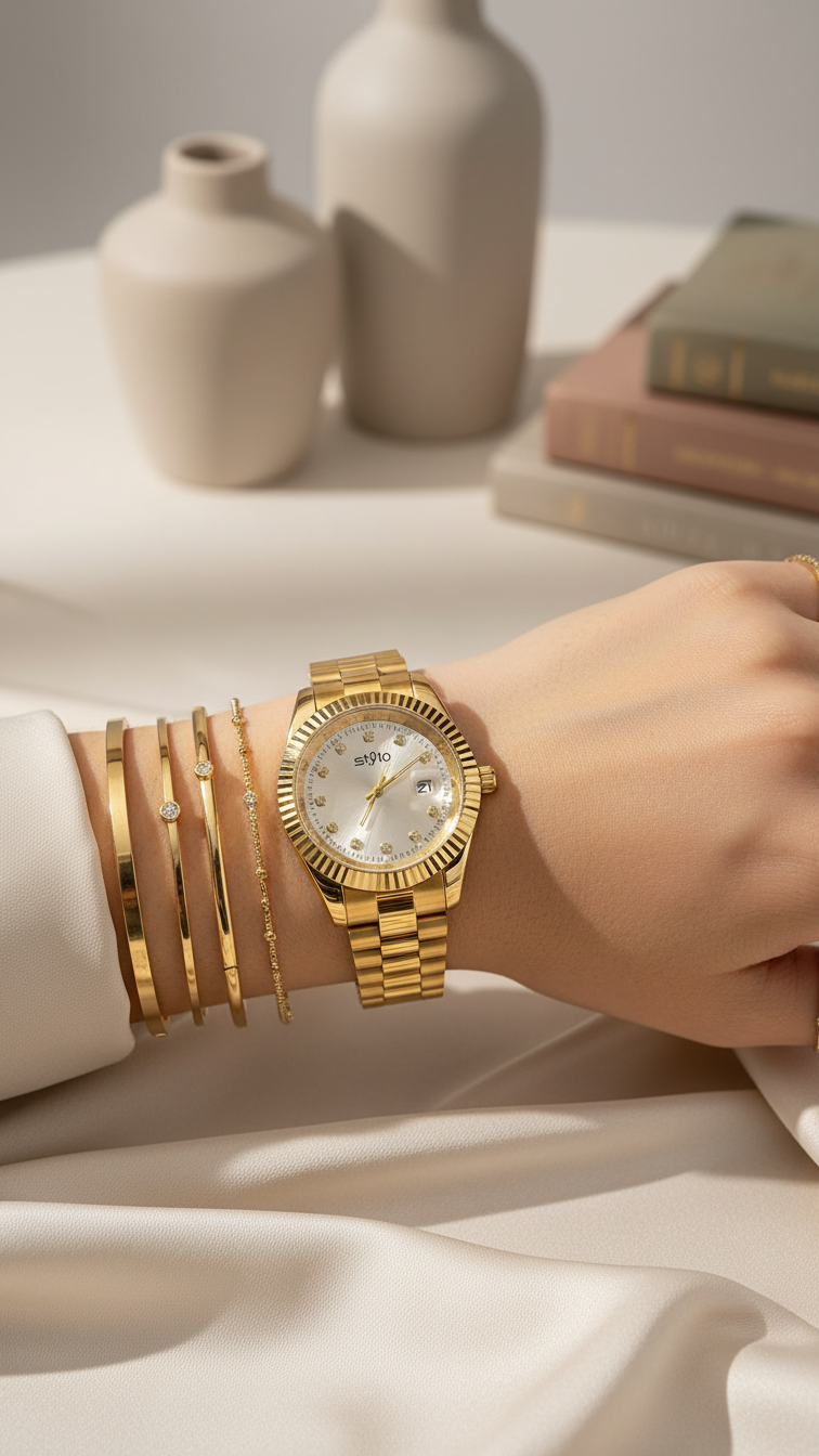 GOLDEN GENTS WATCH J33917