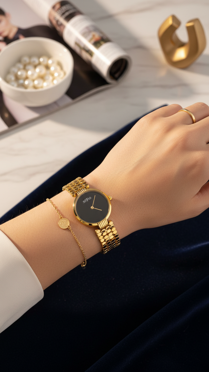GOLDEN LADIES WATCH J33919