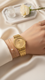 GOLDEN LADIES WATCH J33920