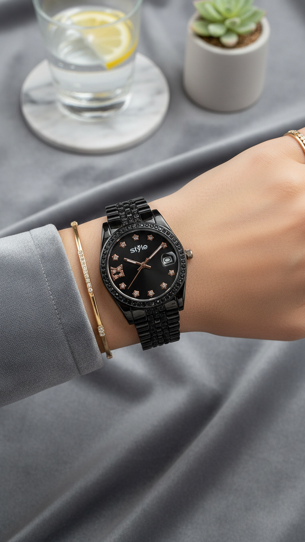 BLACK LADIES WATCH J33923