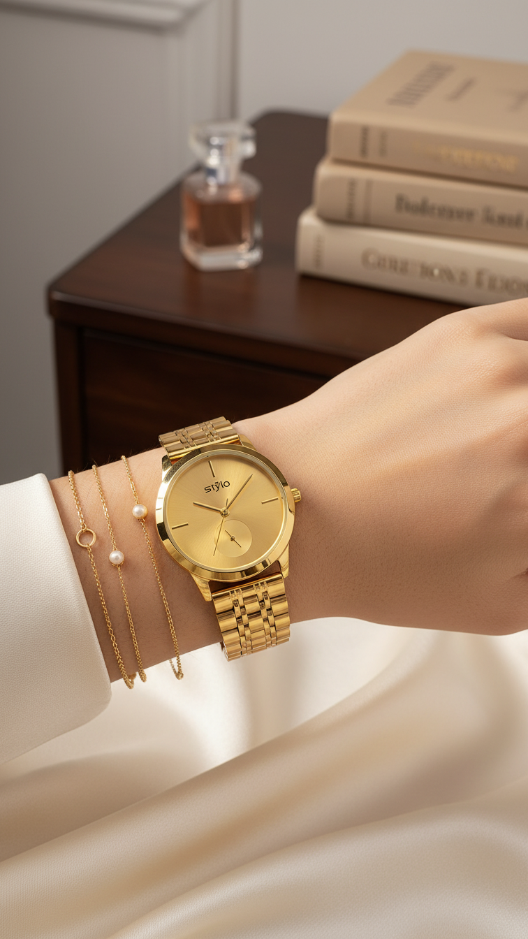 GOLDEN LADIES WATCH J33924
