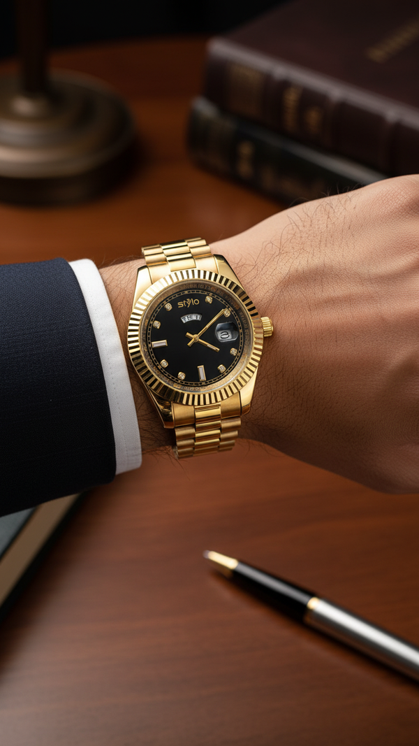 GOLDEN GENTS WATCH J33927