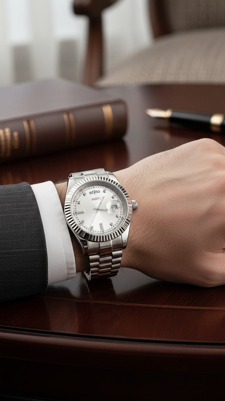 SILVER GENTS WATCH J33927