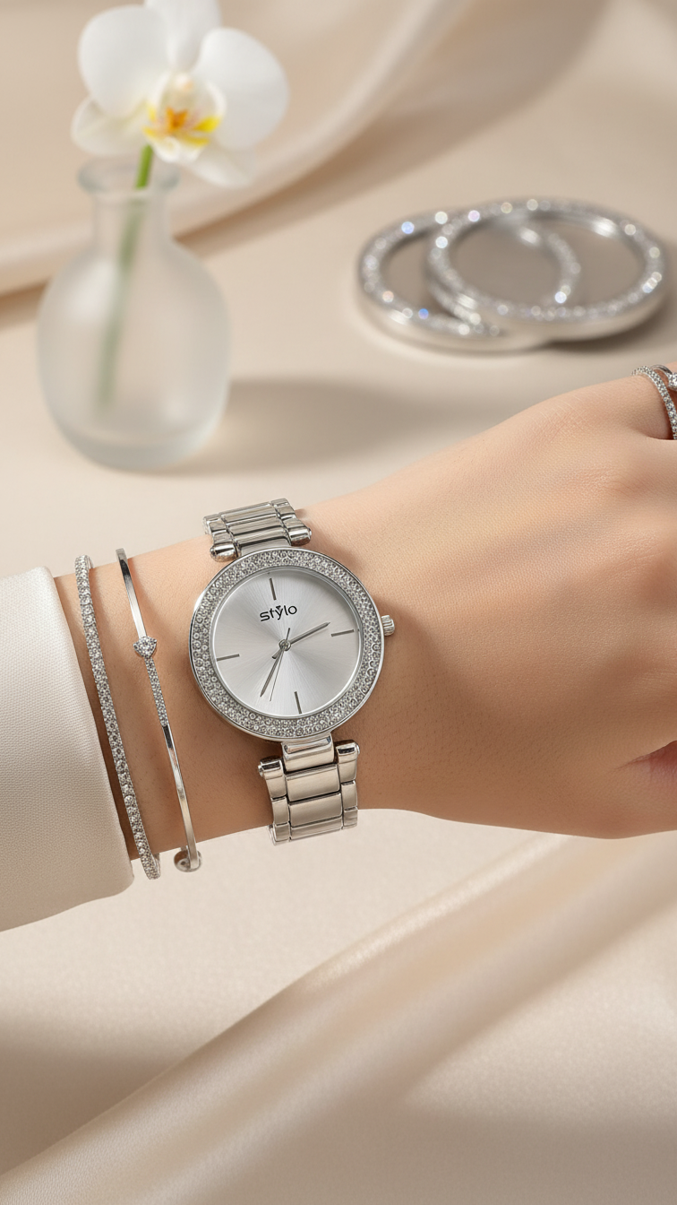 SILVER LADIES WATCH J33930