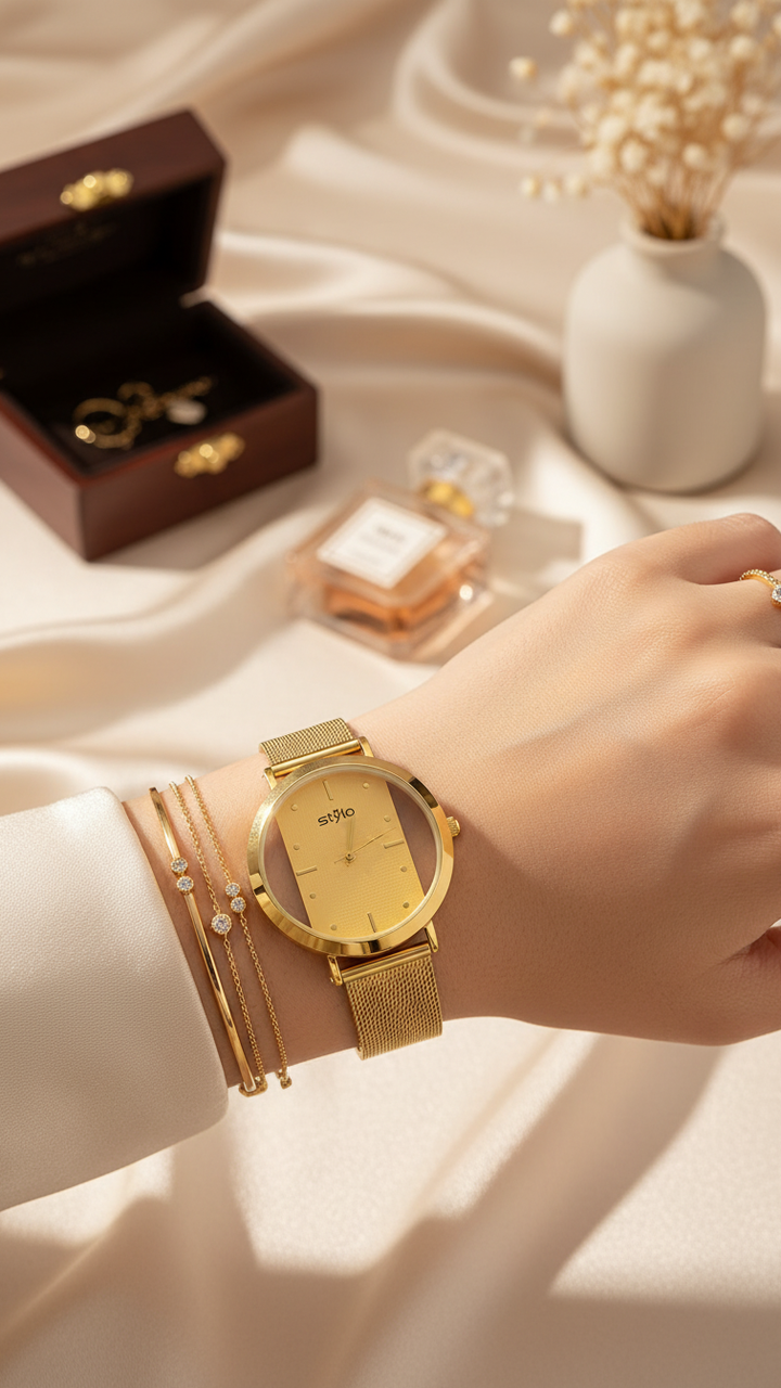 Golden Ladies Watch J33989