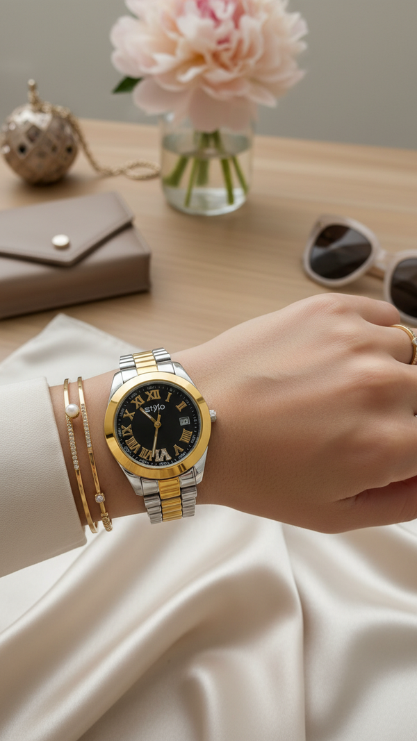 Two Tone Ladies Watch J34018