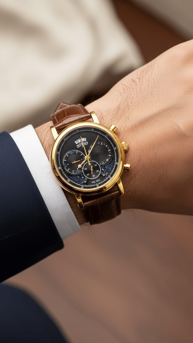 Brown Gents Watch J34034