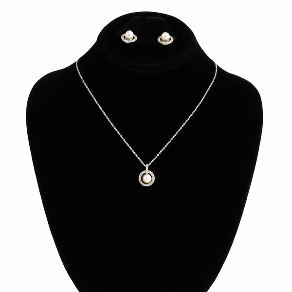 SILVER PENDENT SET J42954