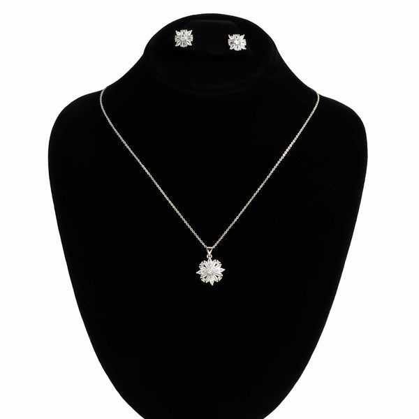 SILVER PENDENT SET J42956