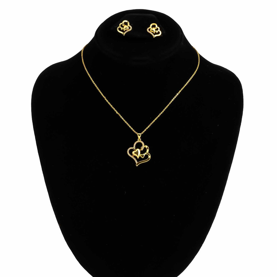 GOLDEN PENDENT SET J42957