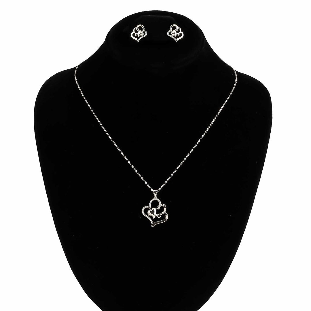 SILVER PENDENT SET J42957