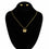 GOLDEN PENDENT SET J42958