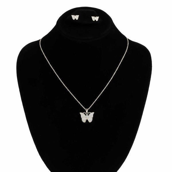 SILVER PENDENT SET J42958