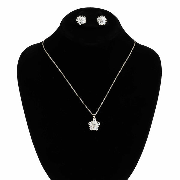 SILVER PENDENT SET J42959