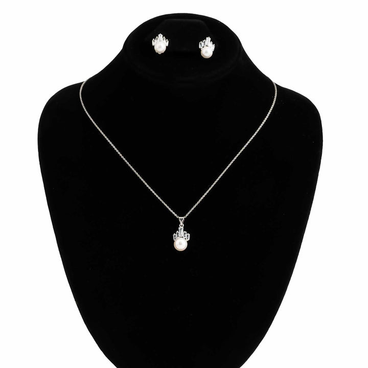 SILVER PENDENT SET J42964