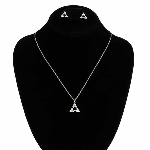 SILVER PENDENT SET J42966