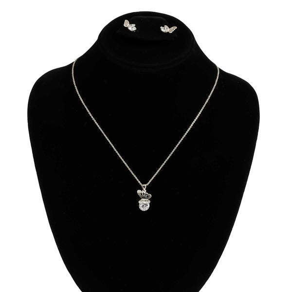 SILVER PENDENT SET J42967