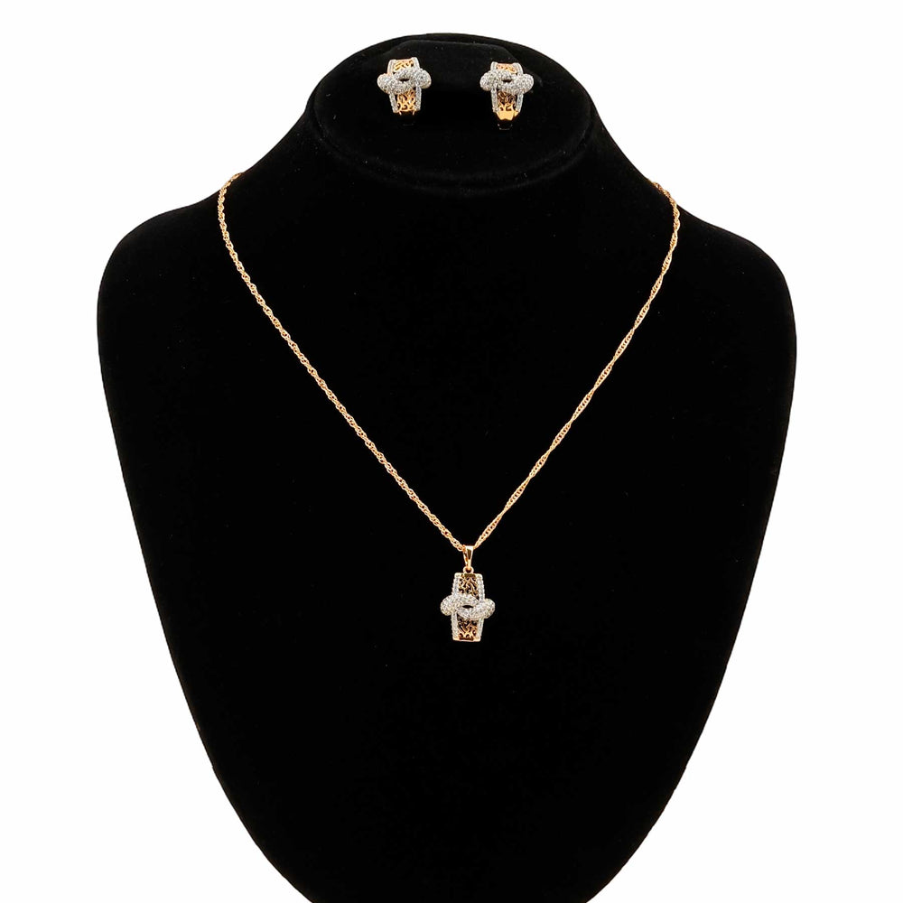 Two Tone Pendent Set J42991