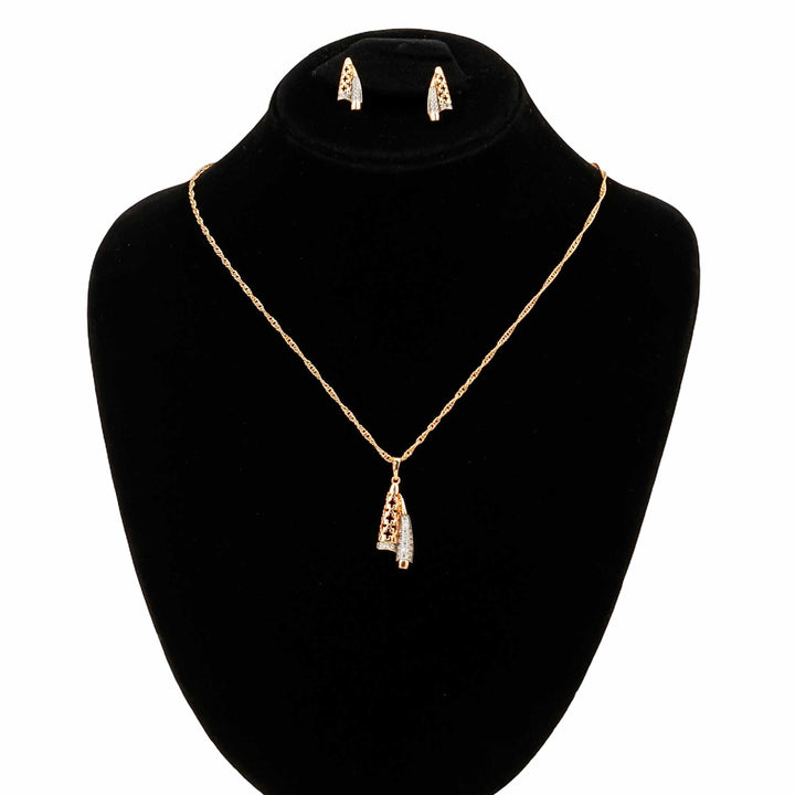 Two Tone Pendent Set J42993
