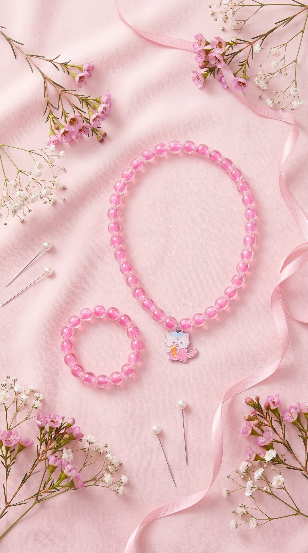 Necklace & Bracelet Set For Kids K96939