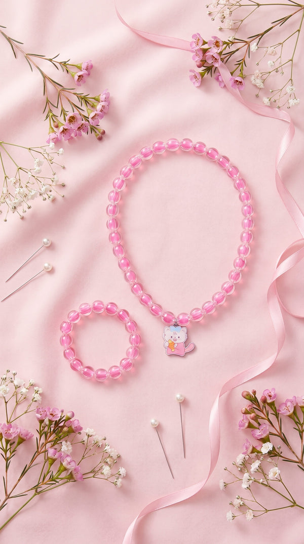 Necklace & Bracelet Set For Kids K96939