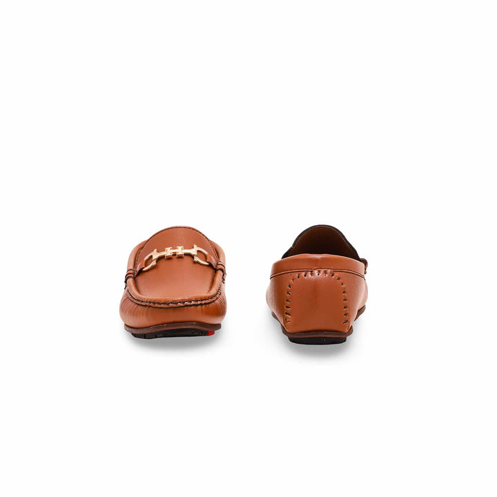 Boys Brown Formal Moccasin KD0825