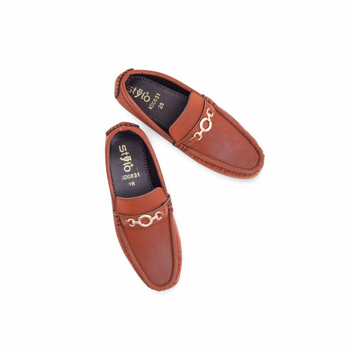 Boys Rust Formal Moccasin KD0831