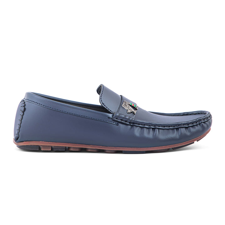 Boys Navy Formal Moccasin KD0833