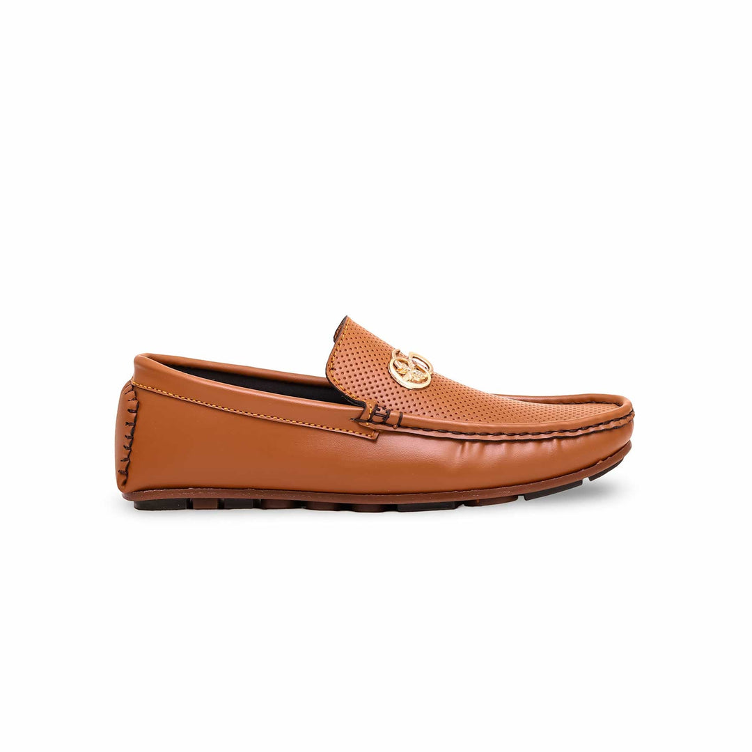 Boys Brown Formal Moccasin KD0836