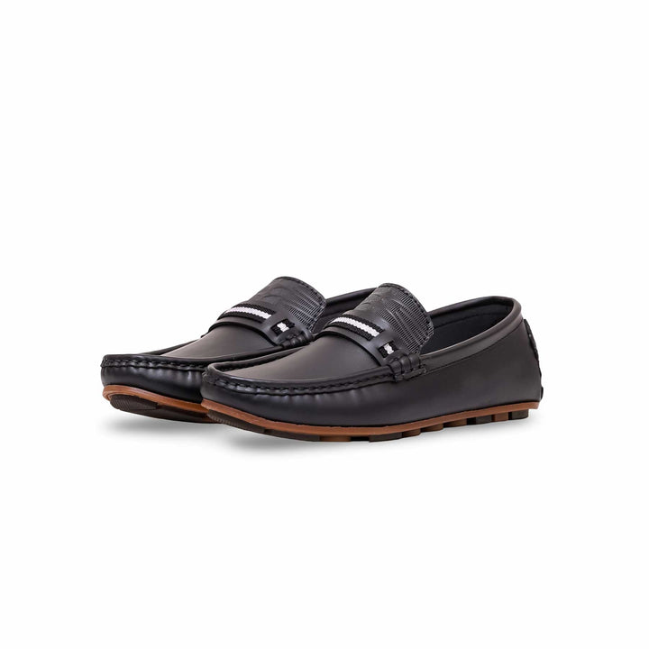 Boys Black Formal Moccasin KD0841