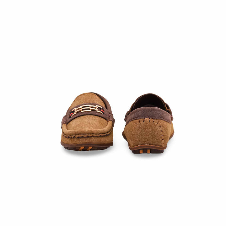 Boys Brown Formal Moccasin KD0851