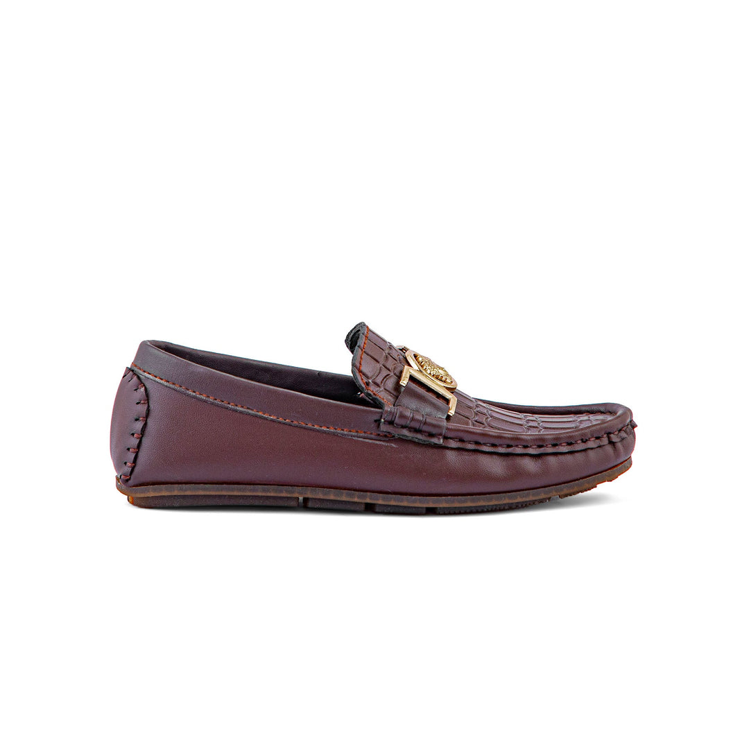 Gurgabi Loafers Gurgabi Boys Maroon Formal Shoes KD0856