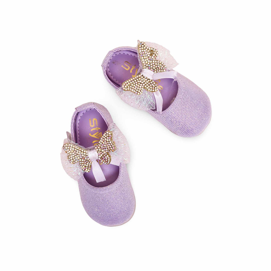 Girls Purple Fancy Pumps KD0895