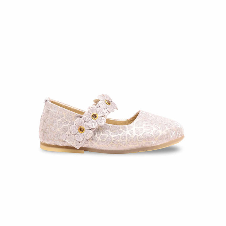 Girls Golden Fancy Pumps KD0898