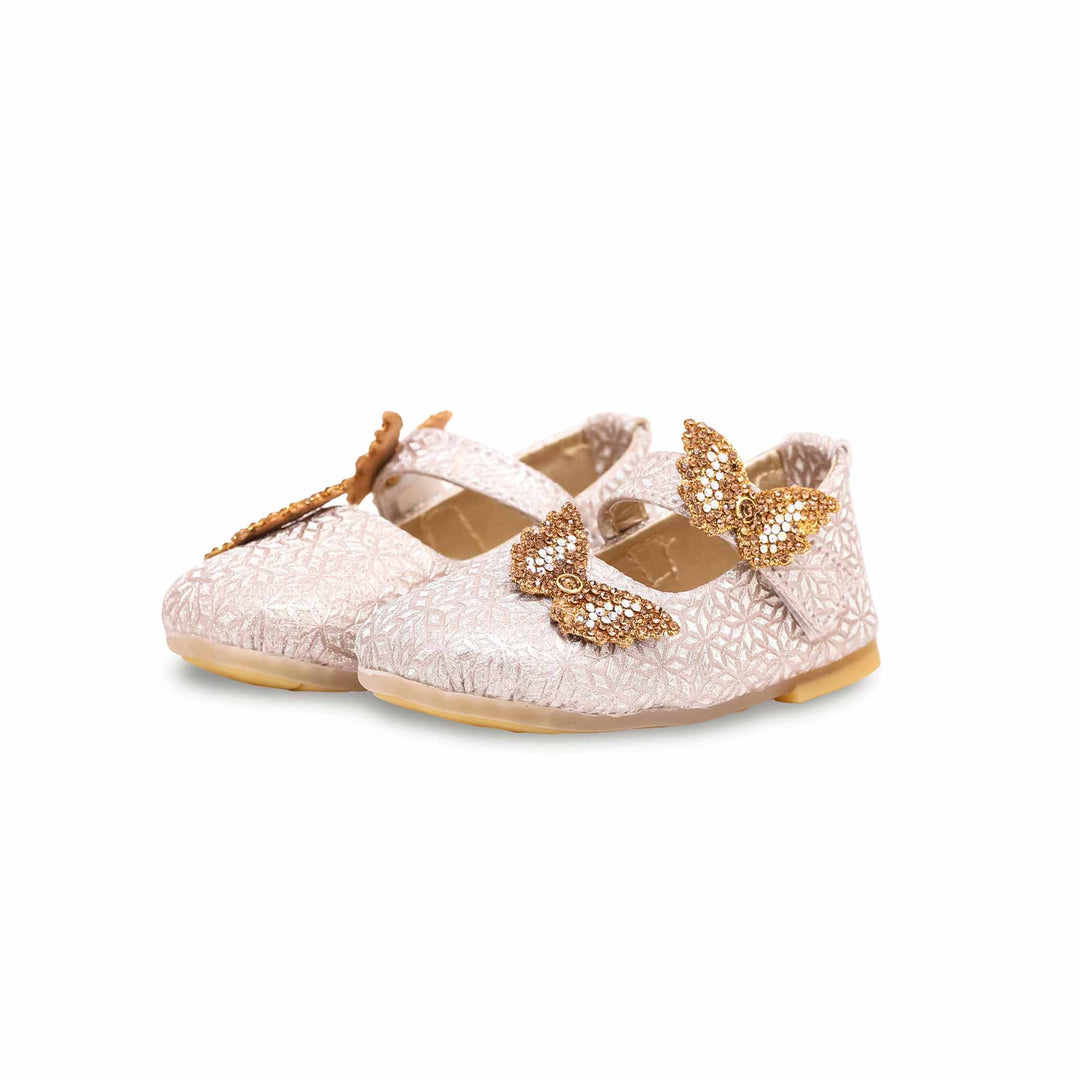 Girls Golden Fancy Pumps KD0901