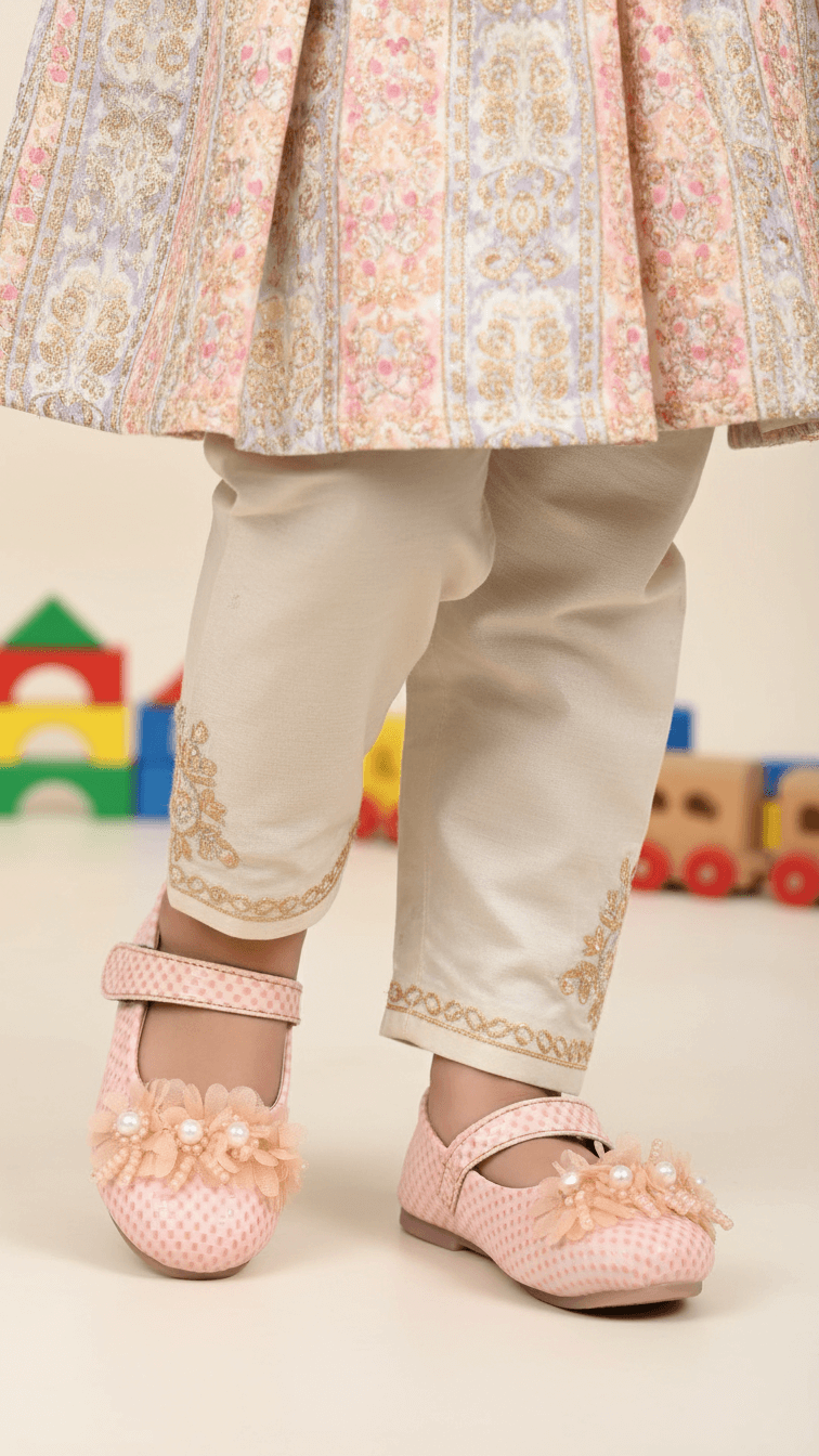 Girls Pink Formal Pumps KD0939