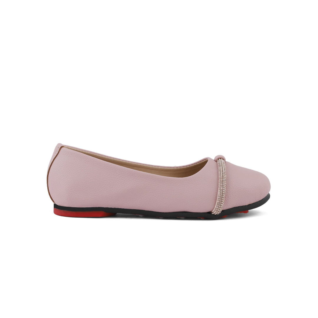 Girls Pink Casual Pumps KD0943