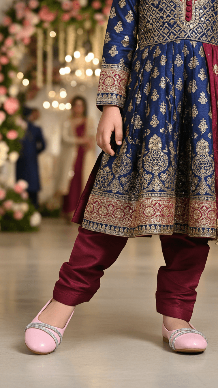 Girls Pink Formal Pumps KD0965