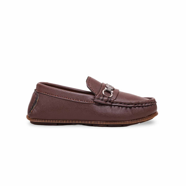 Boys Coffee Formal Moccasin KD0982