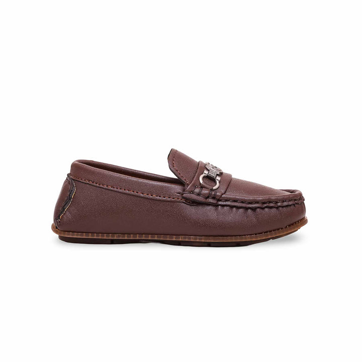 Boys Coffee Formal Moccasin KD0982