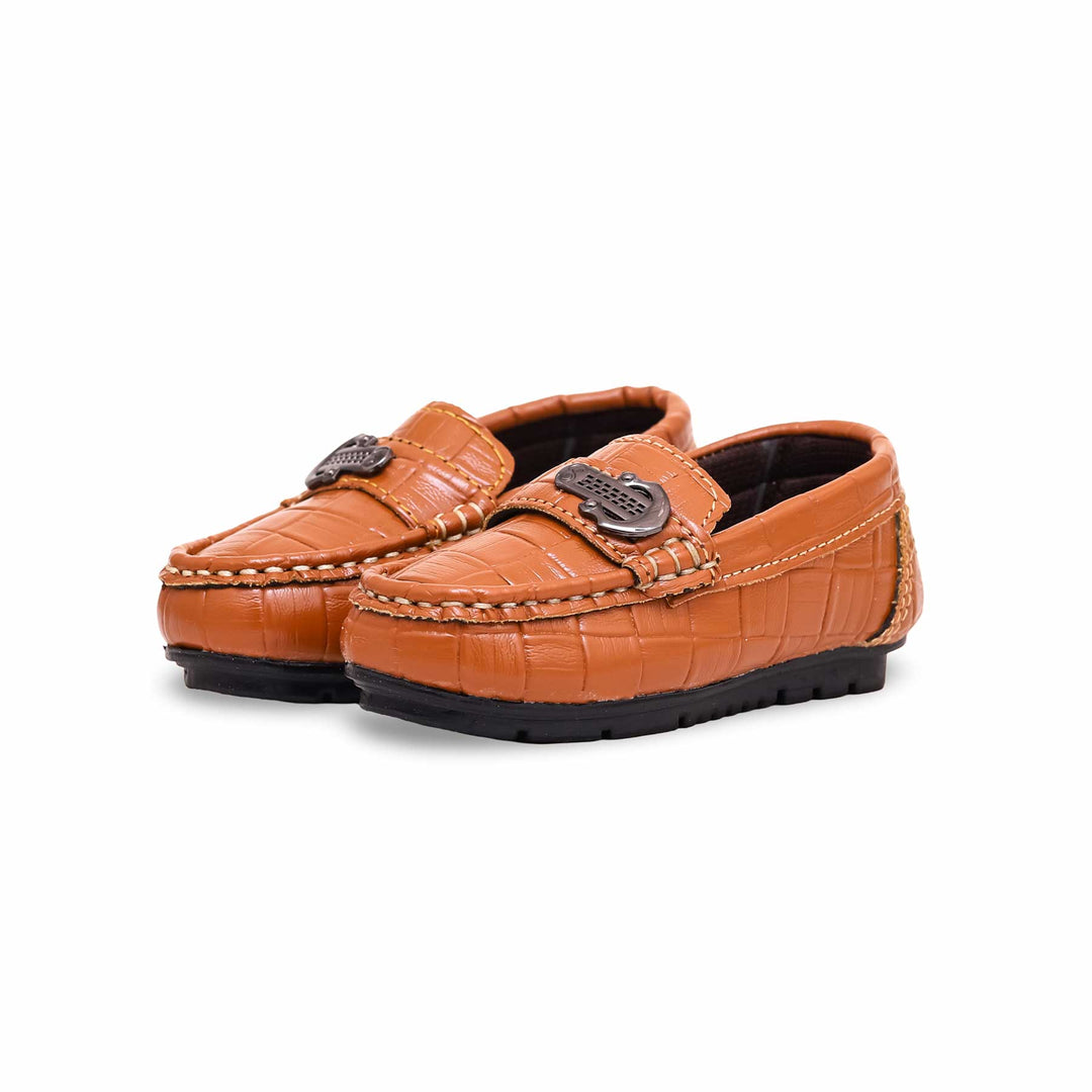 Boys Mustard Formal Moccasin KD0988