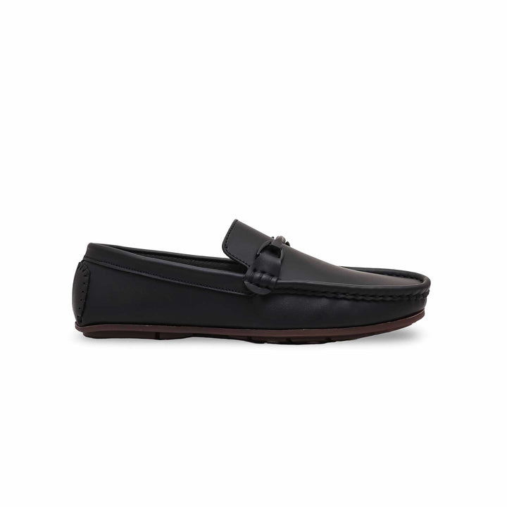 Boys Black Formal Moccasin KD0993