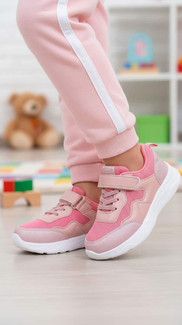 Girls Pink Casual Jogger KD1658